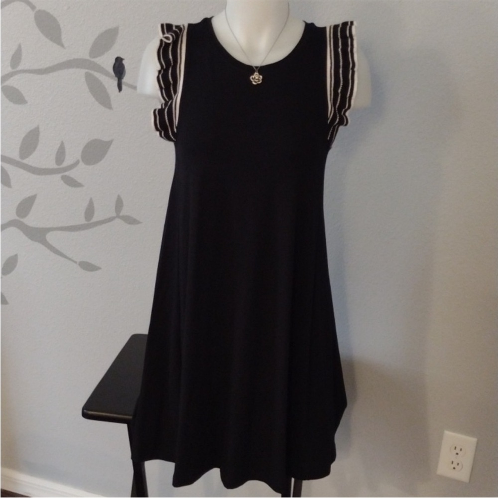 Loft Sleeveless Ruffle Dress Size XS Petite